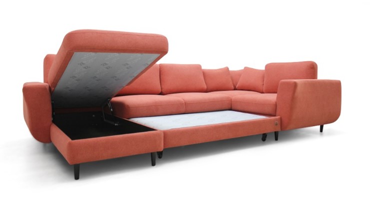 Модульный диван Томас с широкими подлокотниками и пуф-столик с подъемным механизмом в Екатеринбурге - изображение 3