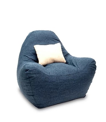 Кресло-мешок Эдем, рогожка орион, синий в Каменске-Уральском - изображение