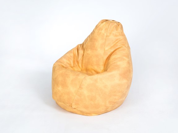 Кресло-мешок Груша малое, жаккард, песок в Ревде - изображение