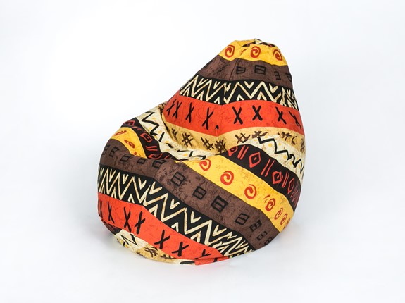 Кресло-мешок Груша малое, жаккард, африкан в Екатеринбурге - изображение