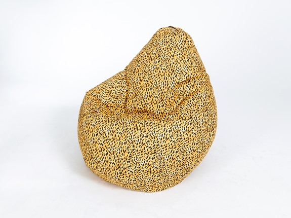 Кресло-мешок Груша малое, жаккард, леопард в Екатеринбурге - изображение