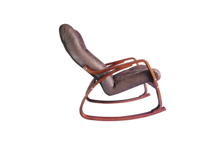 Кресло-качалка Гранд, замша шоколад в Каменске-Уральском - изображение 1