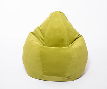 Кресло-мешок Груша малое, велюр однотон, травянное в Ирбите - предосмотр 1