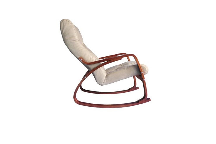 Кресло-качалка Гранд, замша крем в Кушве - изображение 1