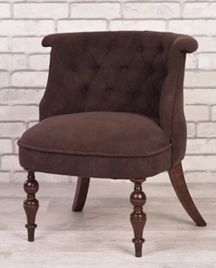 Кресло Бархат (темно-коричневый/темно-коричневый) в Ревде