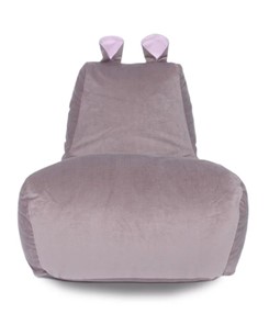Кресло-мешок Бегемот кофе/розовый в Ревде