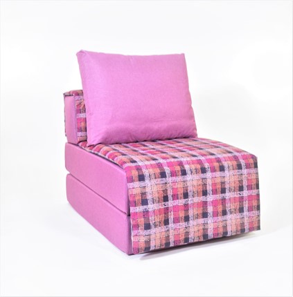 Бескаркасное кресло-кровать Харви, фуксия - квадро в Ревде - изображение