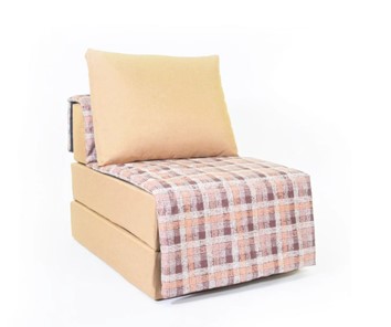 Бескаркасное кресло-кровать Харви, песочный-квадро беж в Екатеринбурге