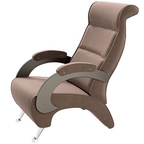 Кресло Деметрио 9Д (каркас венге, м/э коричневый) в Ирбите