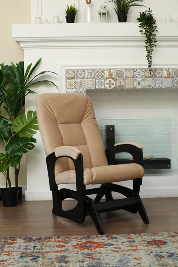 Кресло-качалка Леон маятниковая, ткань AMIGo песок 29-Т-П в Полевском - изображение 3