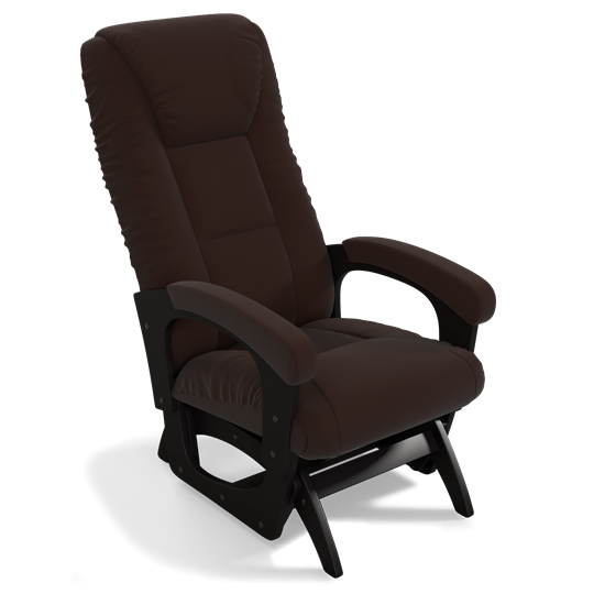 Кресло-качалка Леон маятниковая, ткань AMIGo шоколад 29-Т-Ш в Первоуральске - изображение 1