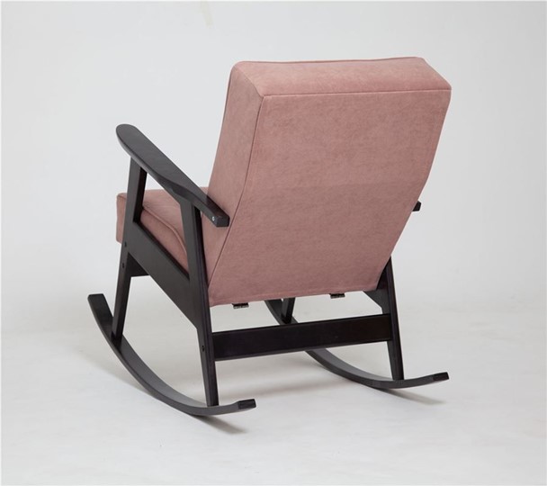Кресло-качалка Ретро (венге / RS 12 - розовый) в Екатеринбурге - изображение 1