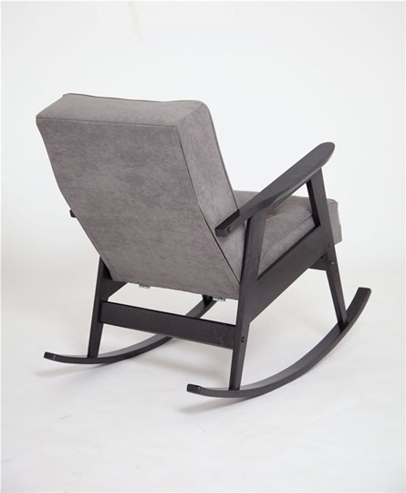 Кресло-качалка Ретро (венге / RS 15 - темно-серый) в Екатеринбурге - изображение 1
