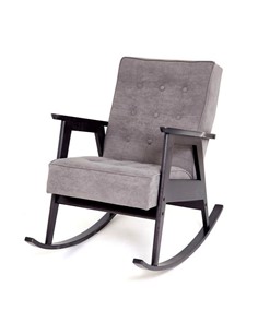 Кресло-качалка Ретро (венге / RS 15 - темно-серый) в Тавде