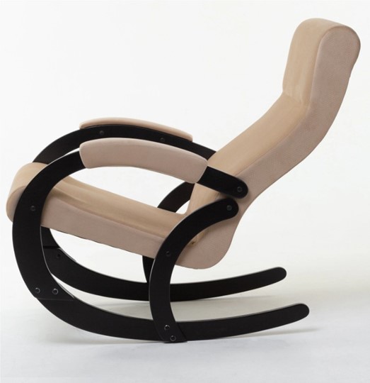 Кресло-качалка в гостиную Корсика, ткань Amigo Beige 34-Т-AB в Полевском - изображение 1
