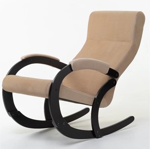 Кресло-качалка в гостиную Корсика, ткань Amigo Beige 34-Т-AB в Полевском