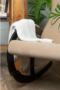 Кресло-качалка в гостиную Корсика, ткань Amigo Beige 34-Т-AB в Каменске-Уральском - предосмотр 5