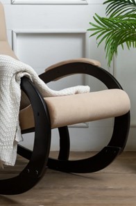 Кресло-качалка в гостиную Корсика, ткань Amigo Beige 34-Т-AB в Полевском - предосмотр 6