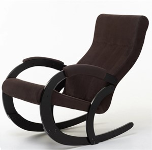 Кресло-качалка в гостиную Корсика, ткань Amigo Coffee 34-Т-AC в Каменске-Уральском