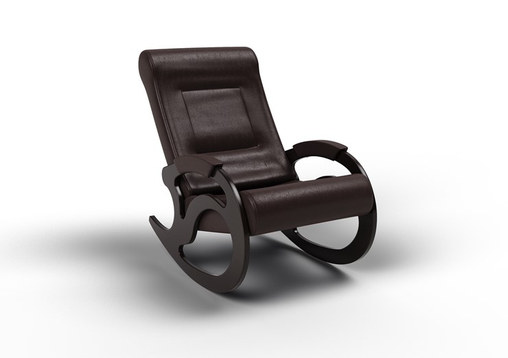 Кресло-качалка Вилла, экокожа крем 11-К-КР в Красноуфимске - изображение 1