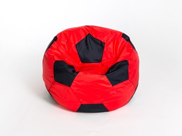 Кресло-мешок Мяч большой, красно-черный в Богдановиче
