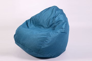 Кресло-мешок Юниор, рогожка синий в Асбесте
