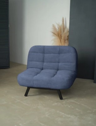 Кресло для сна Абри опора металл (синий) в Богдановиче - изображение 8