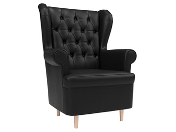 Кресло для отдыха Торин Люкс, черный (Экокожа) в Кушве
