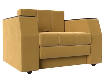 Кресло-кровать Атлантида, Желтый (Микровельвет) в Асбесте