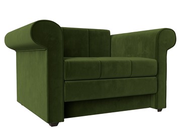 Кресло раскладное Берли, Зеленый (Микровельвет) в Кушве