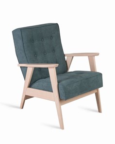 Кресло Ретро (беленый дуб / RS29 - бирюзовый) в Ревде