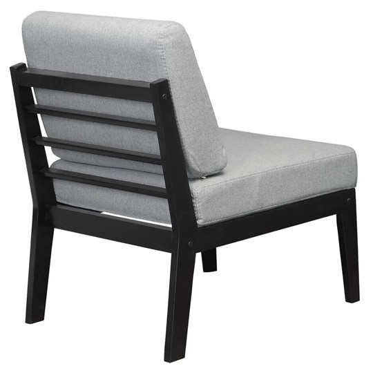 Кресло Массив мягкое, ткань серый, каркас венге в Екатеринбурге - изображение 3