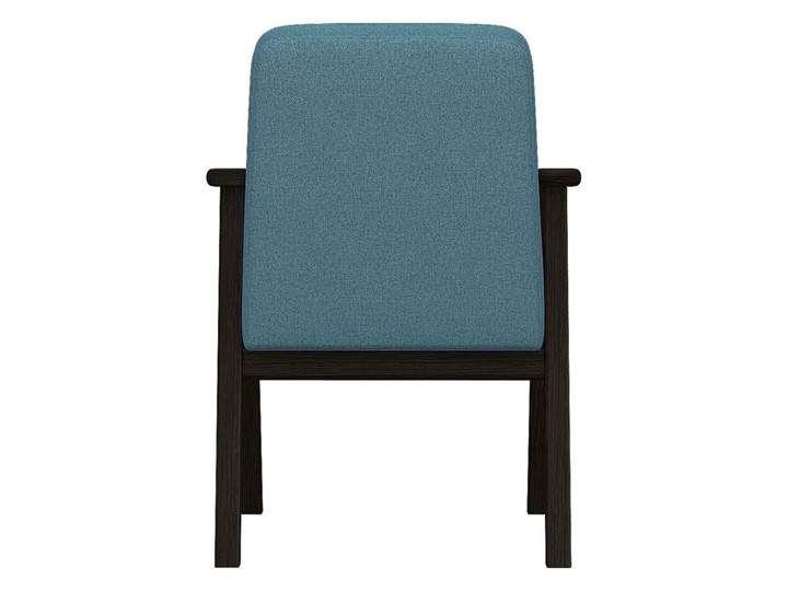 Кресло мягкое Ретро ткань голубой, каркас венге в Каменске-Уральском - изображение 3