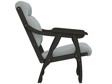 Кресло Вега 10 ткань серый, каркас венге в Екатеринбурге - предосмотр 3