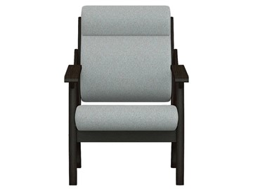Кресло Вега 10 ткань серый, каркас венге в Екатеринбурге - предосмотр 4