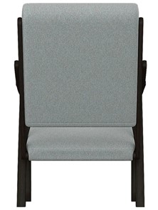 Кресло Вега 10 ткань серый, каркас венге в Екатеринбурге - предосмотр 5