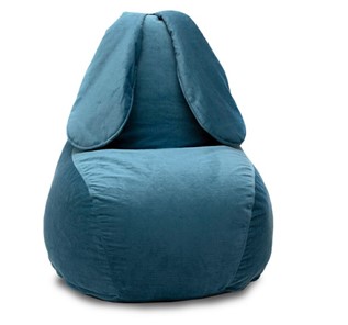 Кресло-игрушка Зайка (длинные уши), синий в Ревде