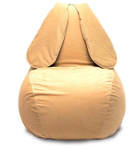 Кресло-мешок Зайка (длинные уши), желтый в Тавде