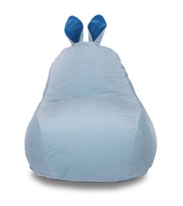 Кресло-мешок Зайка (короткие уши), голубой в Ирбите