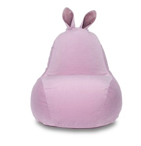 Кресло-мешок Зайка (короткие уши), розовый в Тавде