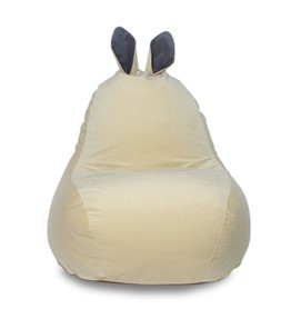 Кресло-мешок Зайка (короткие уши), желтый в Кушве