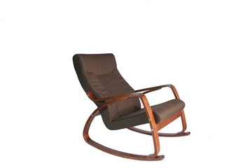 Кресло-качалка Женева, ткань шоколад в Каменске-Уральском
