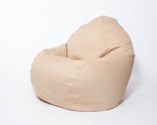 Кресло-мешок Макси, рогожка, 150х100, песочное в Тавде - изображение