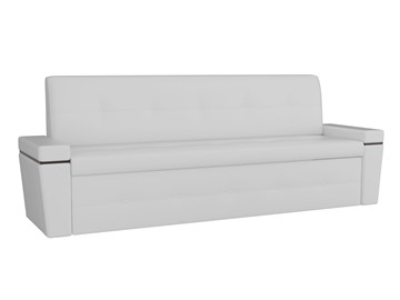 Раскладной кухонный диван Деметра, Белый (экокожа) в Кушве