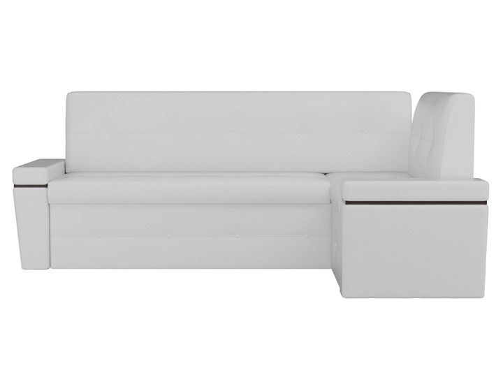 Кухонный диван Деметра угловой, Белый (экокожа) в Первоуральске - изображение 3