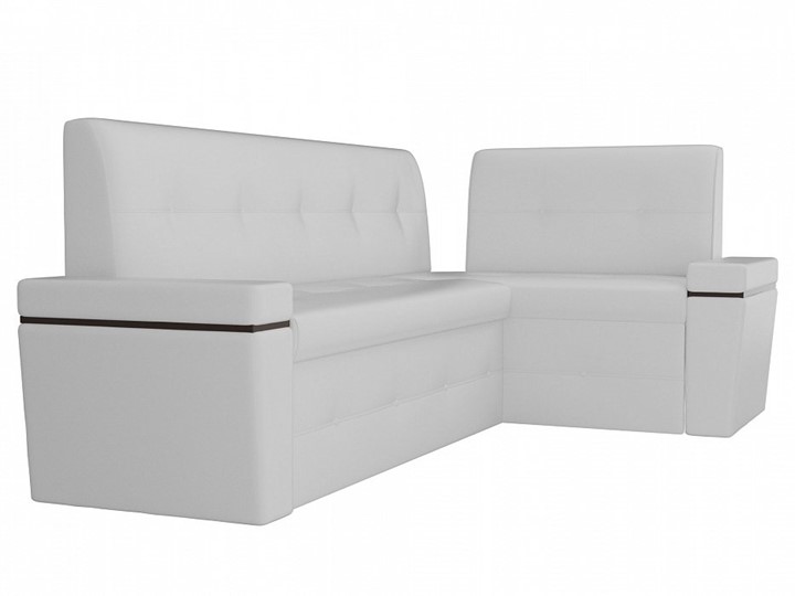 Кухонный диван Деметра угловой, Белый (экокожа) в Первоуральске - изображение 4