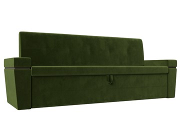 Прямой кухонный диван Деметра, Зеленый (микровельвет) в Краснотурьинске