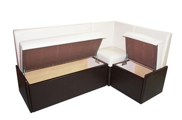 Кухонный угловой диван Квадро мини с коробом в Екатеринбурге - предосмотр 1