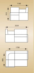 Кухонный диван КУ-21 со спальным местом в Красноуфимске - предосмотр 3
