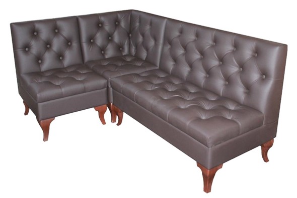 Угловой кухонный диван Фиджи 3 ДУ без короба в Кушве - изображение